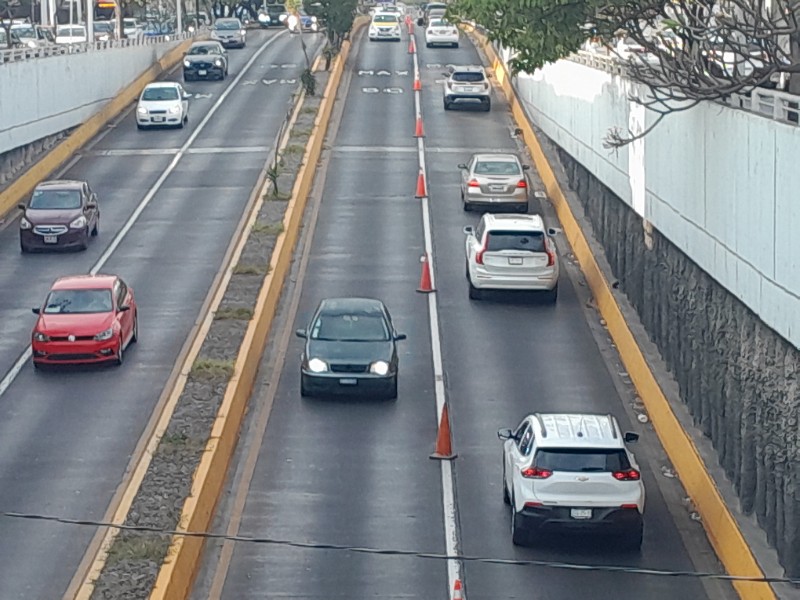 Sin contratiempos circulación en López Mateos por contraflujo