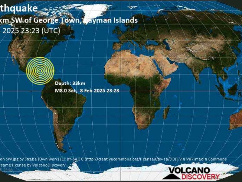 Sismo de magnitud 8.0 genera alerta de tsunami