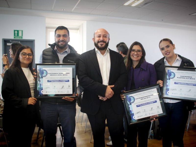 ST entregó reconocimientos a empresas por seguridad e higiene laboral