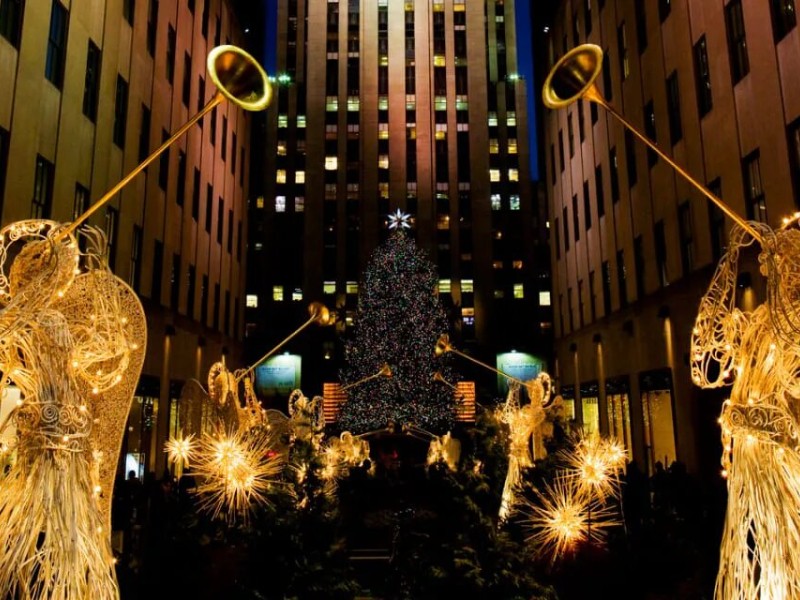 Todo listo para la Navidad del Rockefeller Center