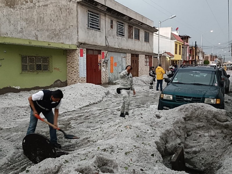 Tremenda granizada afecta a Puebla