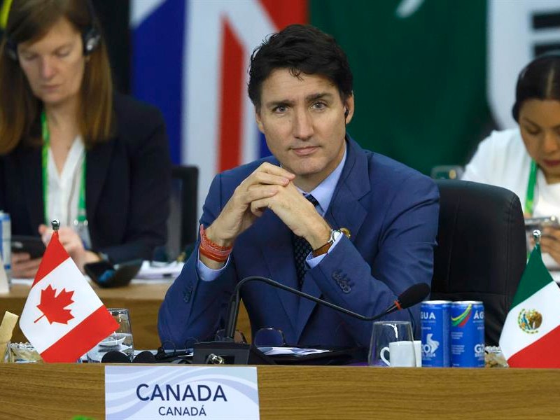 Trudeau advierte: Canadá responderá con fuerza a aranceles de Trump