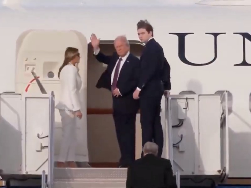 Trump ya está en Washington D.C., para ceremonia de investidura