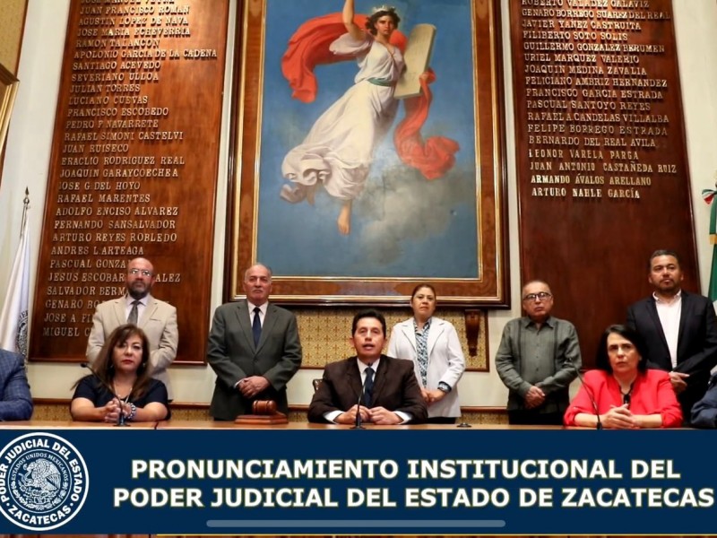 TSJEZ respalda al Poder Judicial de la Federación contra reforma